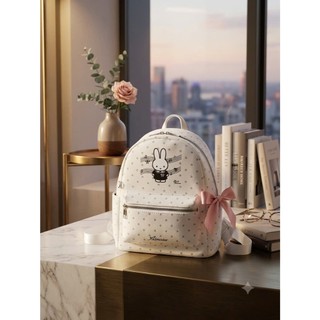 (Quai To) Balo đi học Thỏ Chấm Bi Size40 nữ thời trang đi chơi du lịch đựng vừa sách vở tiện dụng đựng A4 BL Thỏ Chấm Bi