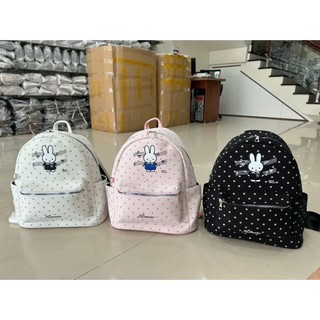 (Quai To) Balo đi học Thỏ Chấm Bi Size40 nữ thời trang đi chơi du lịch đựng vừa sách vở tiện dụng đựng A4 BL Thỏ Chấm Bi