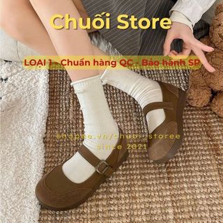 Giày bệt nữ da PU tổng hợp dệt vải đế cao su đáng yêu nữ tính dễ đi nhẹ chân