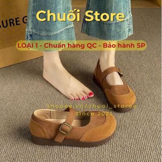 Giày bệt nữ da PU tổng hợp dệt vải đế cao su đáng yêu nữ tính dễ đi nhẹ chân