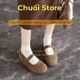 Giày bệt nữ da PU tổng hợp dệt vải đế cao su đáng yêu nữ tính dễ đi nhẹ chân