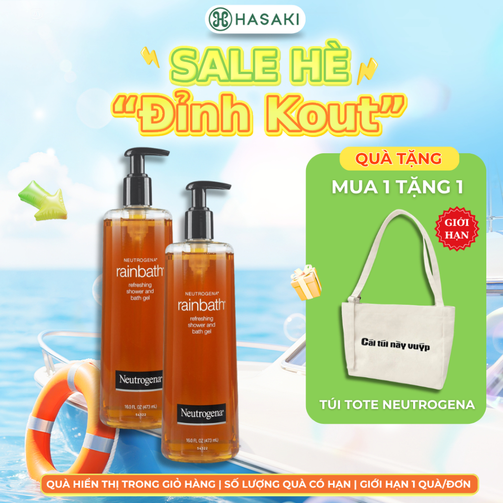 Combo 2 Sữa Tắm Neutrogena Dưỡng Ẩm & Tươi Mới Dạng Gel 473ml