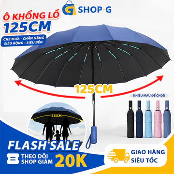 ô dù gấp gọn to, ô dù gấp gọn cỡ lớn che nắng 12 nan che mưa loại to Ô tự động Ô gấp gọn Tự Động Nút Bấm Chống UV Tán Rộ