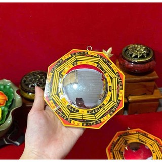 Gương Bát Quai Lồi Gỗ vật phẩm phong thủy lỗi nhà ở trang trí nhà cửa
