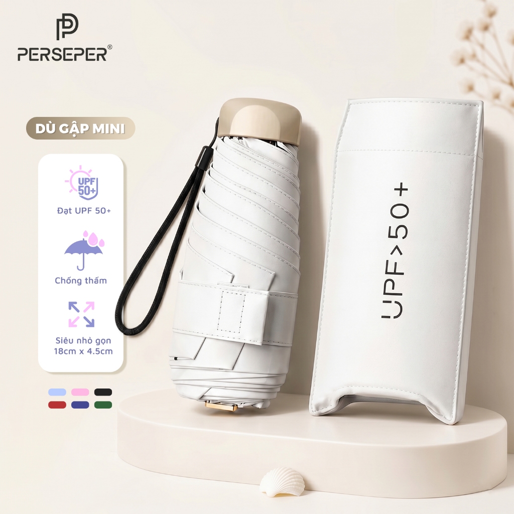 [HCM] Ô Mini Perseper Nhỏ Gọn Bỏ Túi Tiện Lợi , Dù Gấp Mini