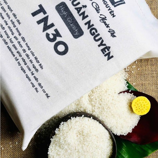 Gạo Hạt Tròn Dẻo Thơm Mềm Ngọt Cơm Không Khô Cứng Giàu Vitamin & Khoáng Chất | Gạo Thuần Nguyên TN30