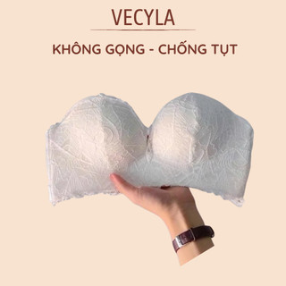 Áo Lót Cúp Ngực A 555 Ren Chống Tụt Không Dây Nâng Ngực Tạo Khe Đệm Bàn Tay Cao Cấp BC_CHIC LINGERIE