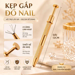 Kẹp Gắp Đá Nail 4 Càng Cao Cấp – Dụng Cụ Gắp Mút, Gắp Đá, Charm, Hạt Trang Trí Nail Chuyên Nghiệp NB15