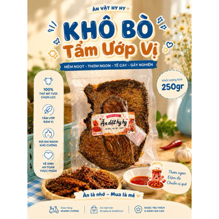 KHÔ BÒ LOẠI NGON - 250gr Hút Chân Không - Ăn Dặt Hy Hy