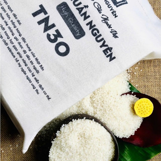 Gạo Dẻo Thơm Hạt Tròn 5kg Mềm Ngọt Cơm, Giàu Vitamin & Khoáng Chất | Gạo Thuần Nguyên TN30