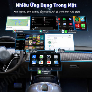 CarlinKit Android Auto AI Box TBOX-LITES 4+32GB 3 trong 1 CarPlay không dây không dây  hỗ trợ HDMI bộ chuyển đổi Carplay