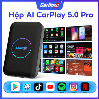 CarlinKit Android Auto AI Box TBOX-LITES 4+32GB 3 trong 1 CarPlay không dây không dây  hỗ trợ HDMI bộ chuyển đổi Carplay