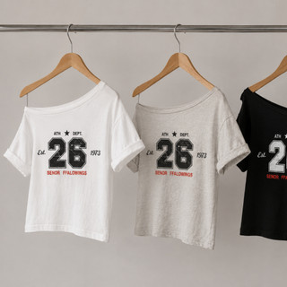 [HOẢ TỐC] Áo Thun Nữ Trễ Vai Phong Cách Năng Động Vải Thun Cotton | 26 Senor T-shirt