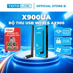 Bộ thu USB Wi-Fi TOTOLINK X900UA - USB chuẩn Wi-Fi 6 AX900 Mbps