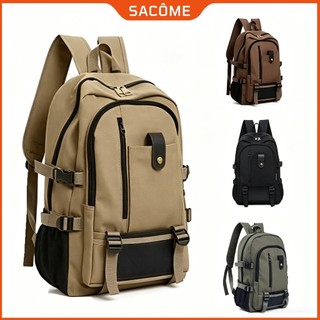 Balo Canvas Chống Mài Mòn Dung Tích Lớn, Thiết Kế Thời Trang Du Lịch, Phù Hợp Cả Nam Và Nữ.911