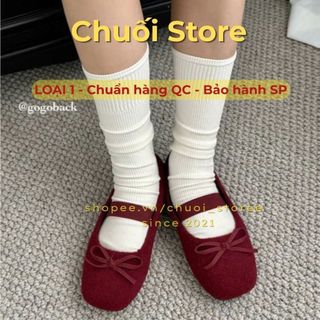 Giày bệt nữ da PU tổng hợp dệt vải đế cao su chất cao cấp mang êm chân dễ phối đồ