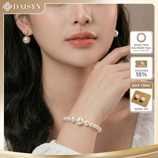 [NgocDaisy] N383 vòng tay hạt Ngọc, vòng tay hạt ngọc nhân tạo đá kiểu dáng xinh xắn cho nữ