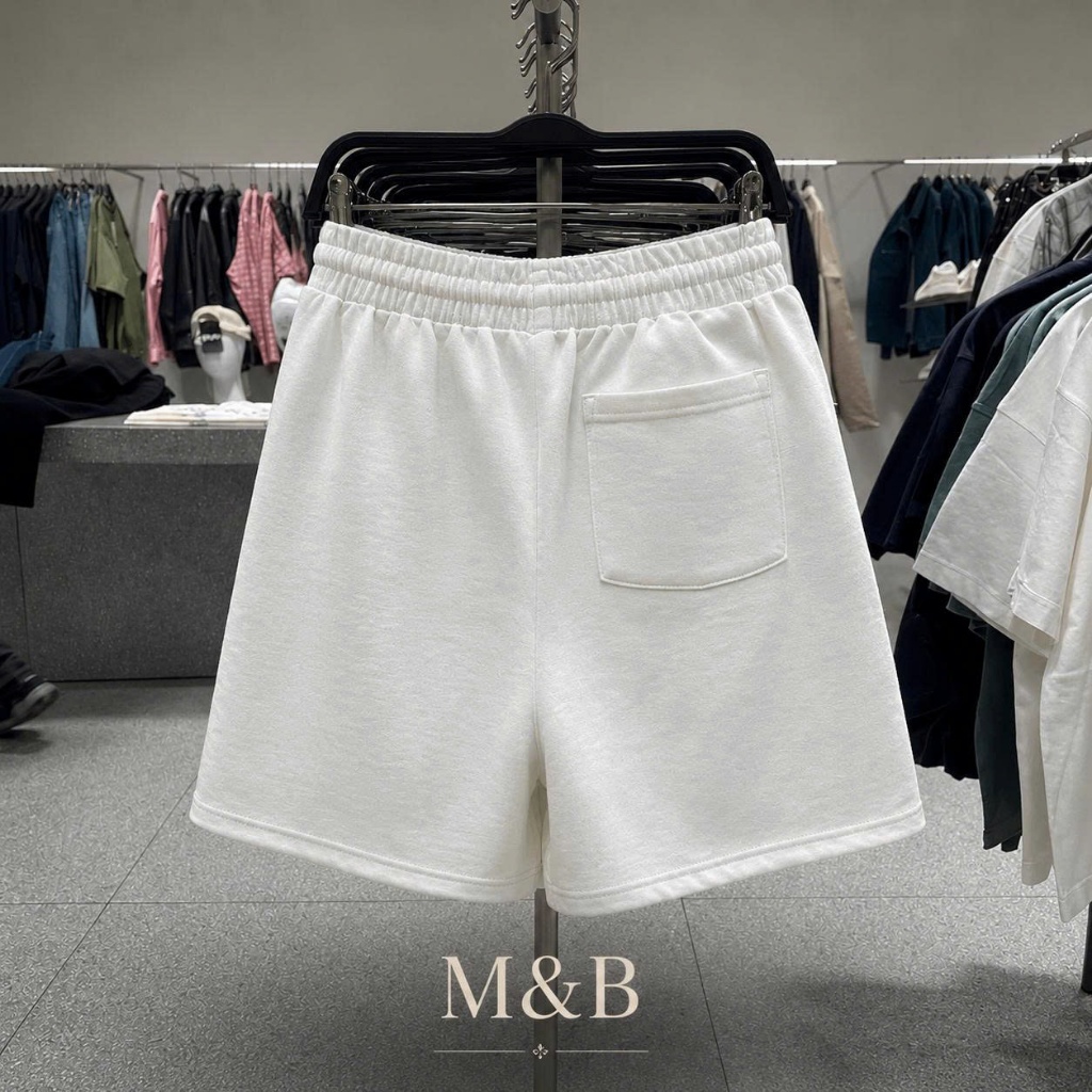 Quần Short Nam Form Rộng Cao Cấp M&B – Nỉ Chân Cua Mềm Mịn, Co Giãn 4 Chiều, Dễ Phối Đồ