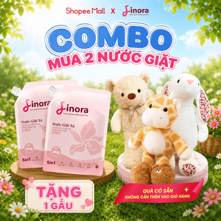 (TẶNG 1 QUÀ ngẫu nhiên) Combo 2 Túi, 4kg Nước Giặt Finora  Hương Nước Hoa, Sạch Sâu Thơm Lâuz