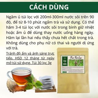 Trà Ích Mẫu Túi Lọc, Đậm Vị Thơm Ngon, Dễ Uống, Triệu Quang Túi 30 Lọc
