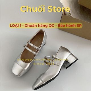 Giày lolita nữ da PU tổng hợp dệt vải đế cao su trẻ trung thanh lịch đơn giản basic