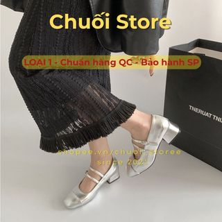 Giày lolita nữ da PU tổng hợp dệt vải đế cao su trẻ trung thanh lịch đơn giản basic