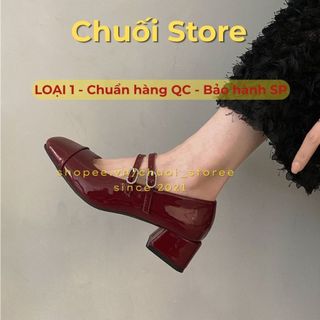Giày lolita nữ da PU tổng hợp dệt vải đế cao su trẻ trung thanh lịch đơn giản basic