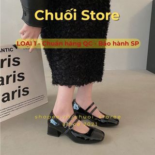 Giày lolita nữ da PU tổng hợp dệt vải đế cao su dễ thương dịu dàng nữ tính nhẹ nhàng