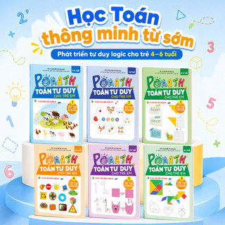 Sách PoMath – Toán Tư Duy Cho Trẻ 4–6 Tuổi | Phát Triển Tư Duy Logic & Kỹ Năng Toán Học Sớm