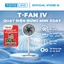 Quạt Điện Đứng Mini Xoay Tự Động Totolink Fan04 – Kéo dài 1M, 5 Cánh, Bảo hành 12 tháng