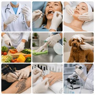 [CÓ BỘT] Găng Tay Y Tế Latex ValueBox Regentox Dùng Trong Y Tế, Spa, Phun Xăm, Thẩm Mỹ 240mm 100 Cái/Hộp