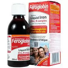 Siro hỗ trợ tăng khả năng tạo máu Vitabiotics Feroglobin B12 từ Anh Quốc chai 200ml