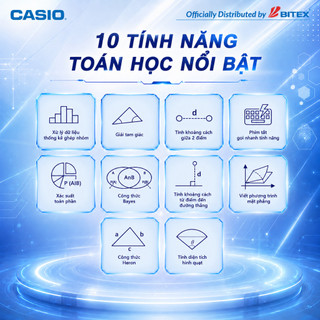 [2026] Máy Tính Khoa Học Casio fx-880BTG PLUS - Phiên Bản Nâng Cấp Đột Phá, Hàng Chính Hãng Phân Phối Bitex