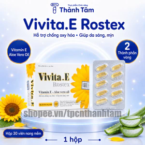 Viên uống VIVITA E TRẮNG 30V giúp làm trắng da, chống lão hoá, giảm nám, mờ thâm