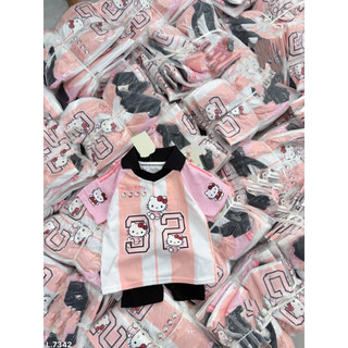 Set kitty hồng bé gái mix quần legging
