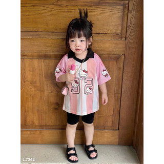 Set kitty hồng bé gái mix quần legging