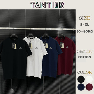 [DEAL MỞ BÁN] Áo Phông Trơn Thêu Logo Tantier Form Unisex Nam Nữ, Chất Cotton 280gsm Cao Cấp Dày Dặn | TANTIER - TA37