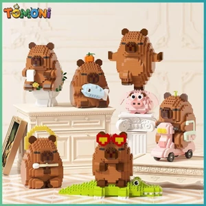 Đồ Chơi Lắp Ráp Capybara Mini 600+ PCS | Mô Hình Trang Trí Quà Tặng Độc Lạ | Tomoni