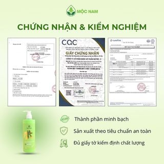 Sữa tắm tràm trà lá xoài Mộc Nam - Gel tắm thảo dược làm sạch dịu nhẹ, giảm mụn lưng (425ml)