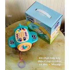QT Đồ chơi máy bay điện thoại đèn nhạc cho bé