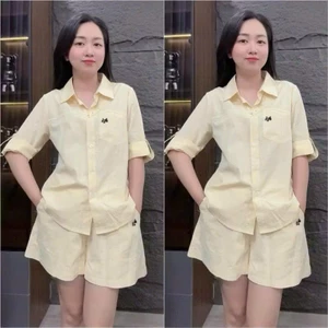 SÉT ÁO SƠ MI TAY LỠ &QUẦN SHORT NĂNG ĐỘNG
