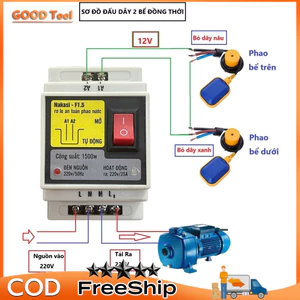 Rơ le 12V chống giật cho bơm nước an toàn tuyệt đối Nakasi F1.5