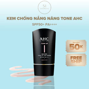 Kem Chống Nắng Nâng Tông AHC Masters Air Rich Tone Up Sun Serum SPF50+ PA++++ 50ml Chính Hãng Si Cosmetic