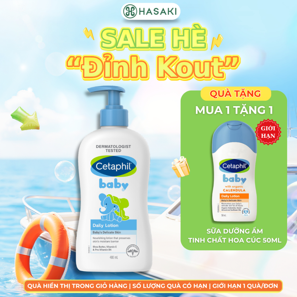 Sữa dưỡng ẩm dịu lành cho bé Cetaphil Baby Daily Lotion