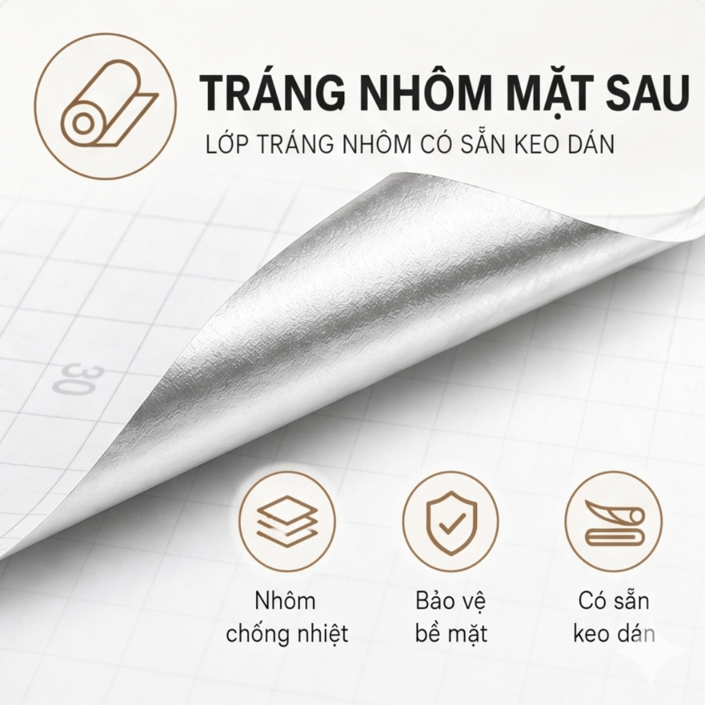 Giấy Dán Bếp Chống Dầu Mỡ Chịu Nhiệt Dễ Lau Chùi, Decal Dán Tường Bếp Giả Gạch Hoa Văn Đẹp