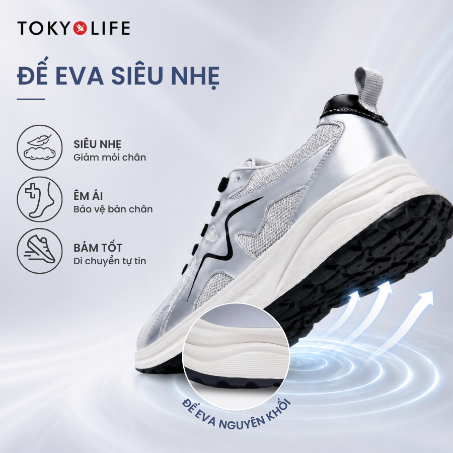 Giày thể thao nữ TOKYOLIFE êm chân thoáng khí thiết kế thời trang trẻ trung năng động 40004407