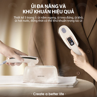 (BH 1 năm) Bàn ủi hơi nước cầm tay SAMONO SW-GSG200 2in1 phù hợp cho mọi loại vải bàn là cầm tay dung tích lớn