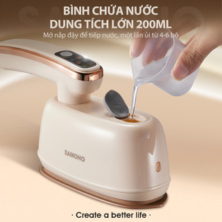 (BH 1 năm) Bàn ủi hơi nước cầm tay SAMONO SW-GSG200 2in1 phù hợp cho mọi loại vải bàn là cầm tay dung tích lớn