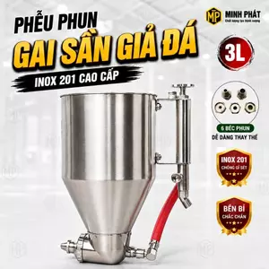 Phễu Phun Gai Sần, Phun Giả Đá Inox 201 Dung Tích 2 Lít Minh Phát