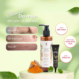 Sữa rửa mặt nghệ nhân sâm Mela cho da dầu mụn 200ml